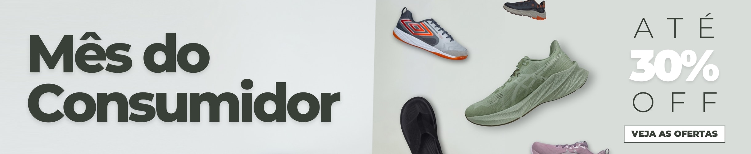 Compre com descontos de até 30% no mês do consumidor!